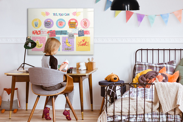 Pizarra magnética de pared con rotulador Un tablero motivacional lleno de inspiración