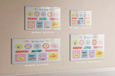 Pizarra magnética de pared con rotulador Un tablero motivacional lleno de inspiración