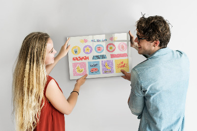 Pizarra magnética de pared con rotulador Un tablero motivacional lleno de inspiración