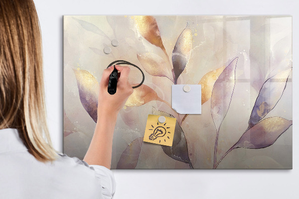 Pizarra borrable de cristal con imanes Tablero creativo para fotos y notas
