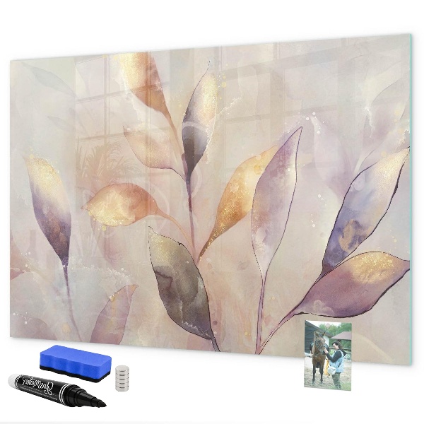Pizarra borrable de cristal con imanes Tablero creativo para fotos y notas