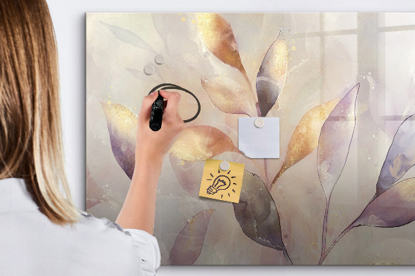 Pizarra borrable de cristal con imanes Tablero creativo para fotos y notas