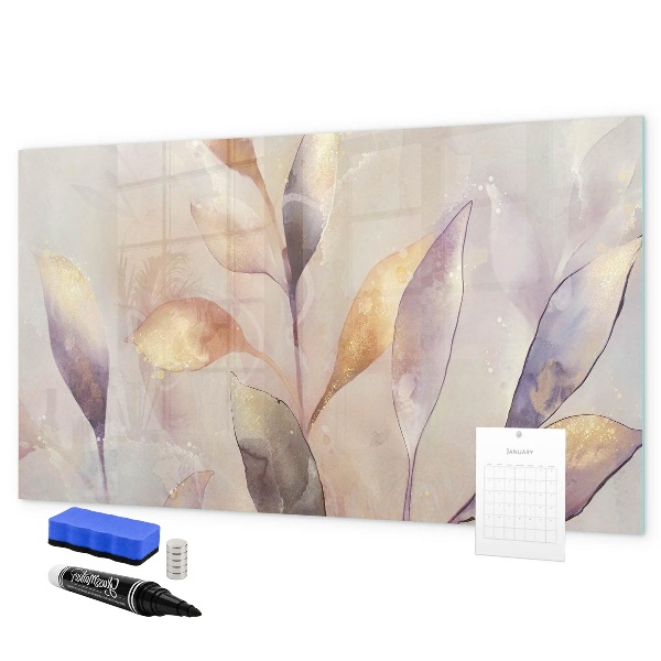 Pizarra borrable de cristal con imanes Tablero creativo para fotos y notas