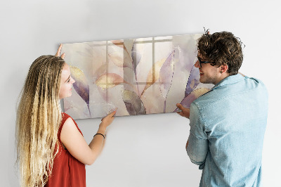 Pizarra borrable de cristal con imanes Tablero creativo para fotos y notas