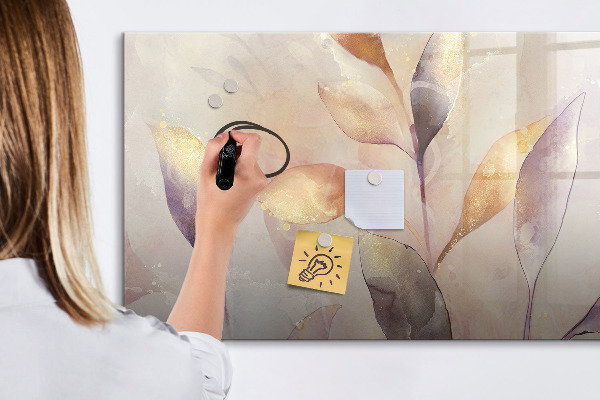 Pizarra borrable de cristal con imanes Tablero creativo para fotos y notas