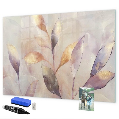 Pizarra borrable de cristal con imanes Tablero creativo para fotos y notas