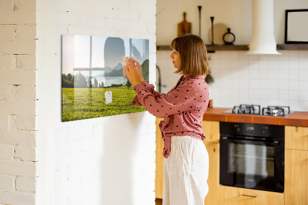 Pizarra magnética de pared con rotulador Un espacio creativo para mostrar tus recuerdos