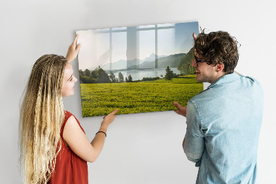Pizarra magnética de pared con rotulador Un espacio creativo para mostrar tus recuerdos