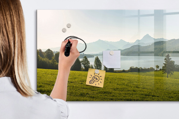 Pizarra magnética de pared con rotulador Un espacio creativo para mostrar tus recuerdos