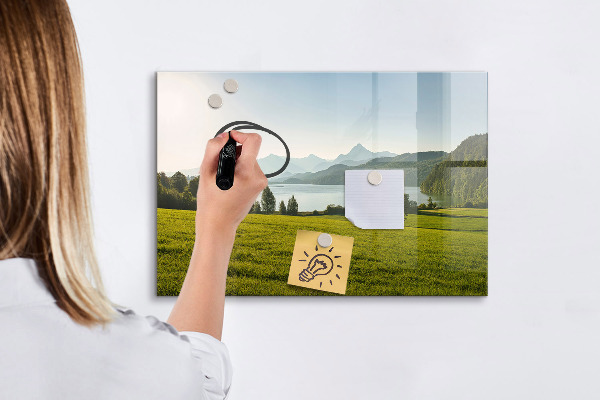 Pizarra magnética de pared con rotulador Un espacio creativo para mostrar tus recuerdos