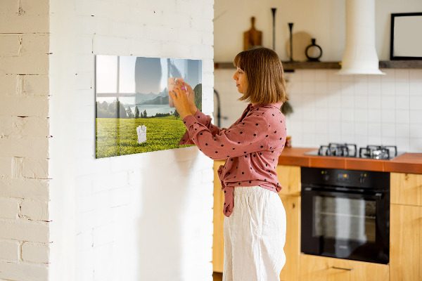Pizarra magnética de pared con rotulador Un espacio creativo para mostrar tus recuerdos