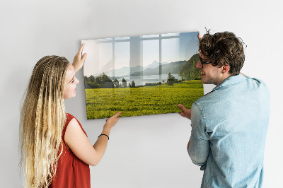 Pizarra magnética de pared con rotulador Un espacio creativo para mostrar tus recuerdos