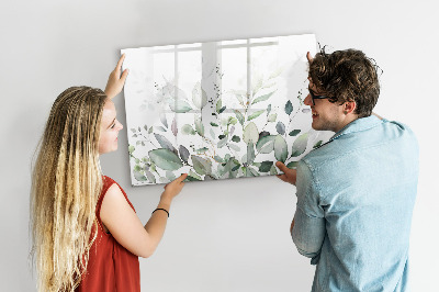 Pizarra borrable de cristal con imanes Tablero decorativo para fotos y notas.