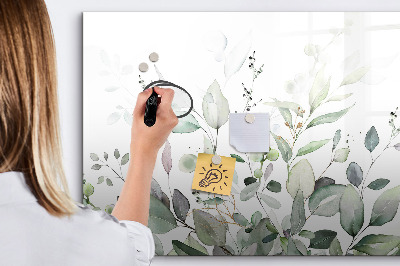 Pizarra borrable de cristal con imanes Tablero decorativo para fotos y notas.