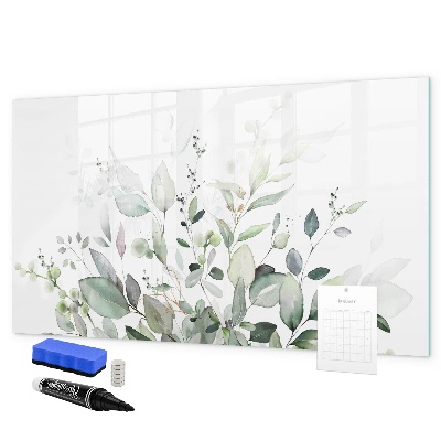 Pizarra borrable de cristal con imanes Tablero decorativo para fotos y notas.