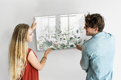 Pizarra borrable de cristal con imanes Tablero decorativo para fotos y notas.