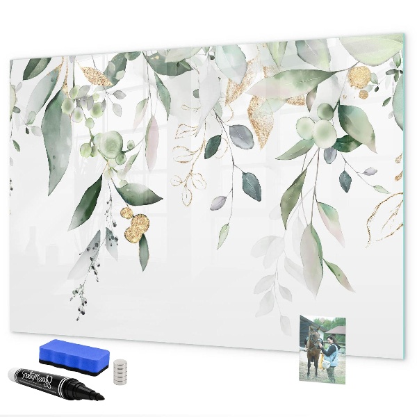 Pizarra magnética de pared con rotulador Tablero de exhibición de fotos creativo