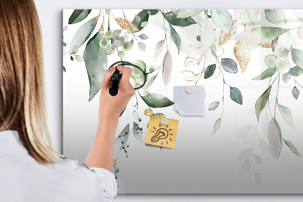 Pizarra magnética de pared con rotulador Tablero de exhibición de fotos creativo