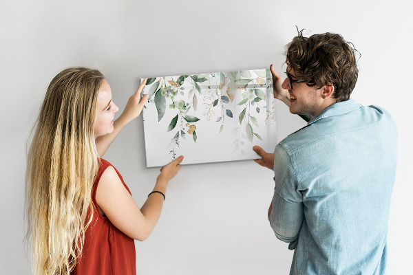 Pizarra magnética de pared con rotulador Tablero de exhibición de fotos creativo