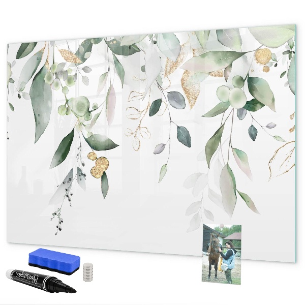 Pizarra magnética de pared con rotulador Tablero de exhibición de fotos creativo