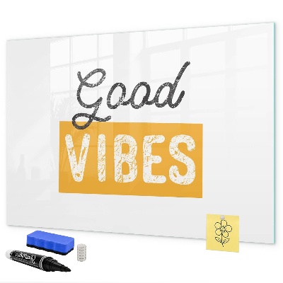 Pizarra magnética de pared con rotulador Vibraciones positivas y recuerdos