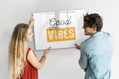 Pizarra magnética de pared con rotulador Vibraciones positivas y recuerdos