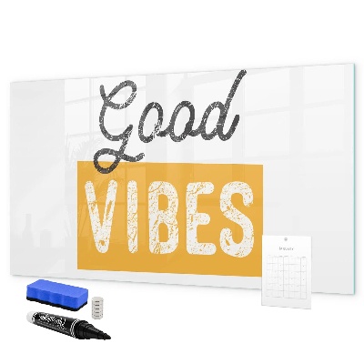 Pizarra magnética de pared con rotulador Vibraciones positivas y recuerdos