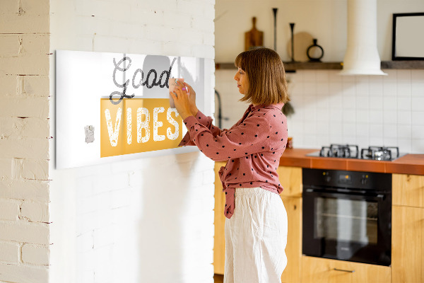 Pizarra magnética de pared con rotulador Vibraciones positivas y recuerdos