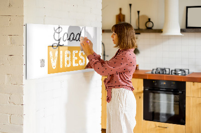 Pizarra magnética de pared con rotulador Vibraciones positivas y recuerdos