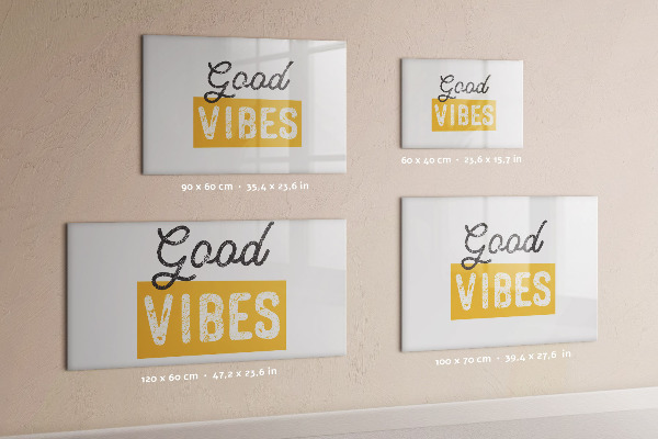 Pizarra magnética de pared con rotulador Vibraciones positivas y recuerdos