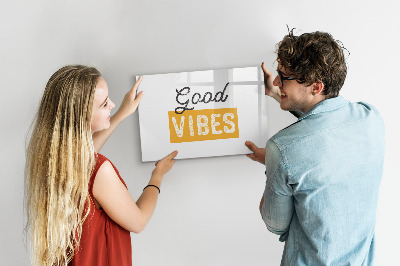 Pizarra magnética de pared con rotulador Vibraciones positivas y recuerdos