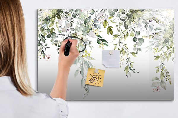 Pizarra magnética de pared con rotulador Tablero creativo para fotos y notas