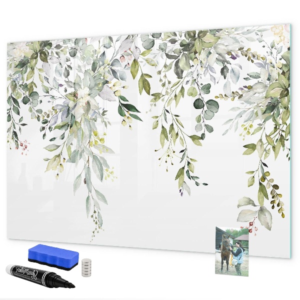 Pizarra magnética de pared con rotulador Tablero creativo para fotos y notas
