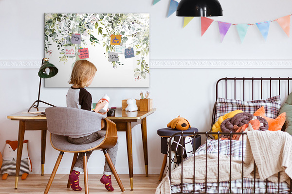 Pizarra magnética de pared con rotulador Tablero creativo para fotos y notas
