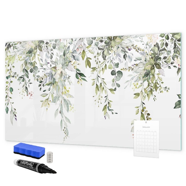 Pizarra magnética de pared con rotulador Tablero creativo para fotos y notas