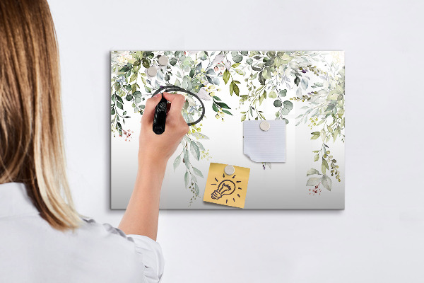 Pizarra magnética de pared con rotulador Tablero creativo para fotos y notas