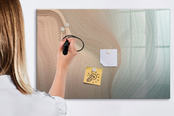 Pizarra borrable de cristal con imanes Tablero moderno para notas y fotos
