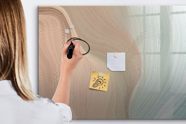 Pizarra borrable de cristal con imanes Tablero moderno para notas y fotos