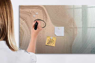 Pizarra borrable de cristal con imanes Tablero moderno para notas y fotos