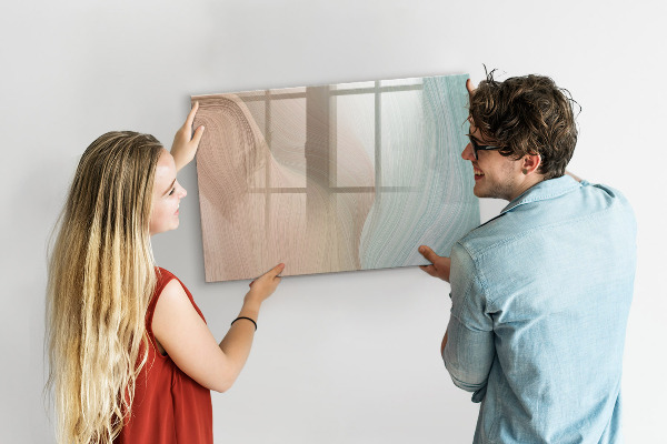 Pizarra borrable de cristal con imanes Tablero moderno para notas y fotos