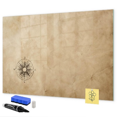 Pizarra borrable de cristal con imanes Un elegante tablero para notas y fotos.