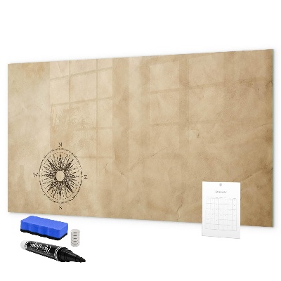 Pizarra borrable de cristal con imanes Un elegante tablero para notas y fotos.