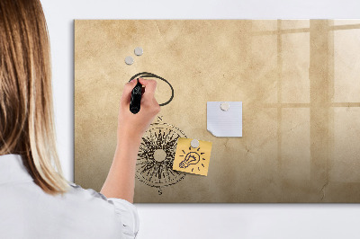 Pizarra borrable de cristal con imanes Un elegante tablero para notas y fotos.