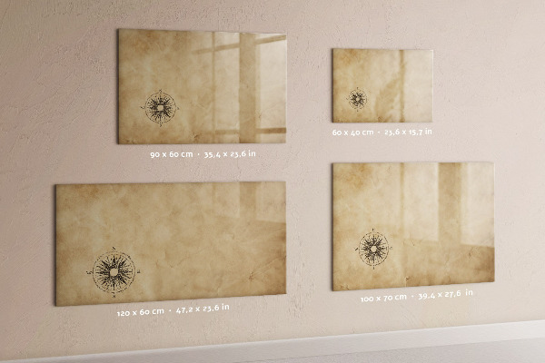 Pizarra borrable de cristal con imanes Un elegante tablero para notas y fotos.