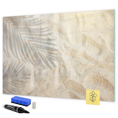 Pizarra borrable de cristal con imanes Un elegante tablero para notas y fotos.