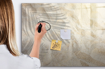 Pizarra borrable de cristal con imanes Un elegante tablero para notas y fotos.
