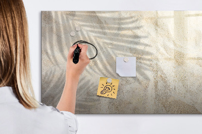 Pizarra borrable de cristal con imanes Un elegante tablero para notas y fotos.
