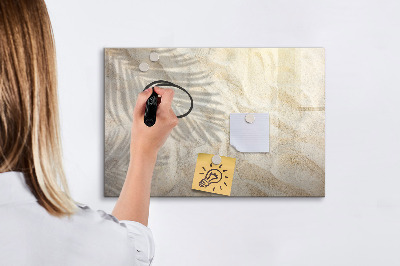Pizarra borrable de cristal con imanes Un elegante tablero para notas y fotos.
