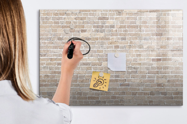 Pizarra magnética de pared con rotulador Tablero de exhibición de fotos moderno