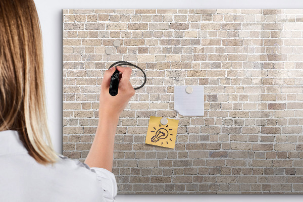Pizarra magnética de pared con rotulador Tablero de exhibición de fotos moderno